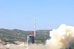Vệ tinh Cao Phân-5 02 được phóng lên vũ trụ bằng tên lửa Trường Chinh-4C. (Nguồn: ecns.cn)