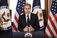Ngoại trưởng Mỹ Antony Blinken phát biểu tại Washington, D.C. (Ảnh: AFP/TTXVN)