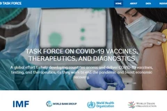 Trang chủ của website thông tin vaccine vừa ra mắt. (Ảnh chụp màn hình)