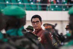 Tổng thống Andry Rajoelina tại lễ kỷ niệm Ngày Độc lập của Madagascar ở Antananarivo, ngày 26/6/2021. (Ảnh: AFP/TTXVN)