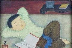 Một tác phẩm của họa sỹ Mai Trung Thứ được trưng bày tại Pháp. (Nguồn: macon.fr)