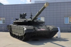 Xe tăng T-14 Armata của Nga tại lễ duyệt binh kỷ niệm Ngày Chiến thắng ở Moskva, ngày 9/5/2019. (Ảnh: AFP/TTXVN)