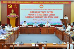 Quang cảnh hội nghị chiều 27/8. (Ảnh: Minh Đức/TTXVN)