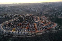 Khu định cư Tekoa của Israel tại khu Bờ Tây. (Ảnh: AFP/TTXVN)