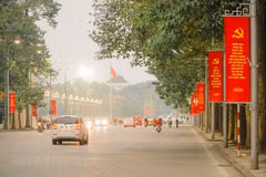 Hà Nội sẽ tạm cấm một số tuyến đường để phục vụ Đại hội Đảng. (Ảnh: Minh Hiếu/Vietnam+)