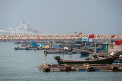 Đội tàu cá Trung Quốc chuẩn bị tới Biển Đông. (Ảnh: Getty)
