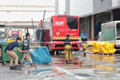 Hiện trường vụ nổ. (Ảnh: Shin Min Daily News)