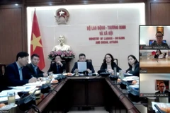 Đại diện các bộ, ngành của Việt Nam tham gia phiên đàm phán. (Ảnh: TTXVN phát)