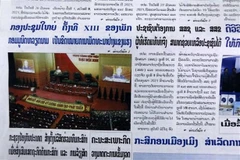 Báo Lào tin tưởng vào thành công của Đại hội Đảng XIII