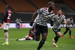 Pogba trở lại sau thời gian dài dưỡng thương với 1 bàn thắng quan trọng. (Ảnh: Getty)