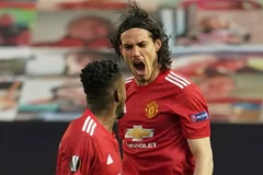 "El Matador" ghi bàn đưa M.U lên dẫn trước từ rất sớm. (Ảnh: Sky Sports)