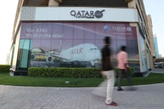 Trụ sở hãng hàng không Qatar Airways tại thủ đô Manama của Bahrain. (Ảnh: Reuters)