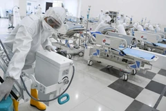 Một khu chăm sóc bệnh nhân COVID-19 tại Jakarta. (Ảnh: Reuters)