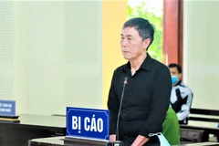 Bị cáo Trần Đức Thạch tại phiên tòa. (Ảnh: Báo Nghệ An)