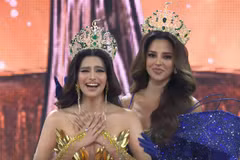 Người đẹp Ấn Độ đăng quang Miss Grand International 2024. (Ảnh: CTV/Vietnam+)