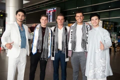 Sáng nay, dàn “nam thần” các nước đã lần lượt đáp chuyến bay đến Việt Nam để tham dự cuộc thi Mr World 2024. (Ảnh: CTV/Vietnam+)