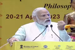 Thủ tướng Ấn Độ Narendra Modi phát biểu tại Hội nghị thượng đỉnh Phật giáo. (Nguồn: ANI)