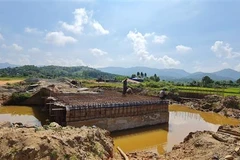 Nhiều công trình đầu tư năm 2022 tại tỉnh Gia Lai chưa được giải ngân vốn do địa phương không thu được tiền sử dụng đất - nguồn phân bổ vốn theo kế hoạch. (Ảnh: Hồng Điệp/TTXVN)