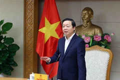 Phó Thủ tướng Trần Hồng Hà phát biểu chỉ đạo. (Ảnh: Phạm Kiên/TTXVN)