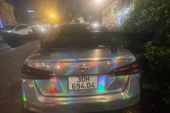Ôtô của Nguyễn Ngọc Thắng được chế "độ", nâng cấp. (Ảnh: TTXVN phát)