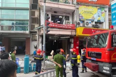 Hiện trường vụ việc. (Ảnh: Sơn Bách/Vietnam+) 