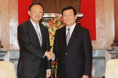 Chủ tịch nước Trương Tấn Sang tiếp Ủy viên Quốc vụ Trung Quốc