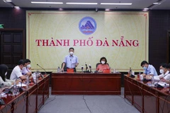 Bí thư Thành ủy Đà Nẵng Nguyễn Văn Quảng phát biểu chỉ đạo tại cuộc họp. (Ảnh: Trần Lê Lâm/TTXVN)