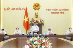 Chủ tịch Quốc hội Vương Đình Huệ phát biểu bế mạc. (Ảnh: Doãn Tấn/TTXVN)