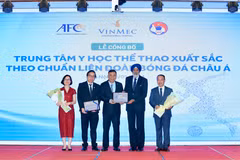 Trung tâm Chấn thương chỉnh hình và Y học thể thao được công nhận là Trung tâm y học thể thao xuất sắc (Sport Medicine Center of Excellence) theo chuẩn của AFC. (Ảnh: VFF)