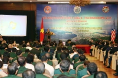 Quang cảnh Hội nghị trao đổi Quân y châu Á-Thái Bình Dương năm 2015. (Ảnh: TTXVN)