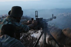 Binh sỹ chính phủ Syria chiến đấu tại tỉnh Latakia. (Ảnh: AP)