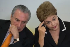 Tổng thống Brazil Dilma Rousseff và Phó Tổng thống Michel Temer. (Ảnh: Reuters)