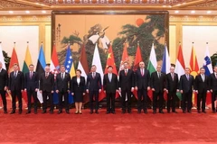 Chủ tịch Trung Quốc Tập Cận Bình cùng lãnh đạo các nước tham dự Hội nghị thượng đỉnh Trung Quốc-CEE. (Ảnh: THX)