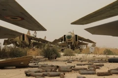 Phiến quân chiếm sân bay quân sự Abu Duhur tại tỉnh Idlib ngày 9/9. (Ảnh: AFP/TTXVN)