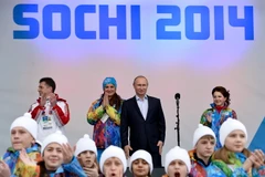 Tổng thống Putin tham dự một sự kiện trong dịp tổ chức Olympic Sochi 2014. (Ảnh: Reuters) 