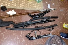 Tang vật của vụ án. (Ảnh: TTXVN)