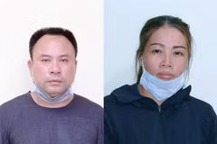 Hai đối tượng Phan Văn Mười và Vũ Thị Vân.