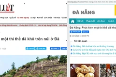 Tin 'Phát hiện một thi thể đã khô trên núi ở Đà Nẵng' trên Báo điện tử Pháp Luật Thành phố Hồ Chí Minh nhanh chóng bị trang danang.lazu.vn sao chép nguyên văn.