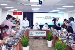 Quang cảnh buổi họp báo. (Ảnh: Xuân Khu/TTXVN)