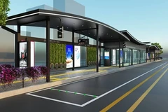 Mô hình nhà chờ xe buýt ở Seoul. (Nguồn: Koreaherald)