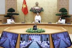 Thủ tướng Nguyễn Xuân Phúc phát biểu tại cuộc làm việc. (Ảnh: Thống Nhất/TTXVN)