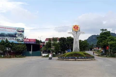 Đường liên xã ở Tân Trào được xây dựng bề thế, khang trang. (Ảnh: Vũ Quang/TTXVN)