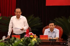 Phó Thủ tướng Thường trực Trương Hòa Bình phát biểu chỉ đạo. (Ảnh: Thanh Thương/TTXVN)