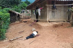 Hiện trường xảy ra vụ án mạng. (Ảnh: TTXVN)