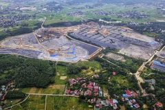 Toàn cảnh Khu liên hợp xử lý chất thải Nam Sơn. (Ảnh: Thành Đạt/TTXVN)