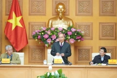 Thủ tướng Nguyễn Xuân Phúc phát biểu tại buổi làm việc. (Nguồn: Cổng thông tin điện tử Chính phủ)