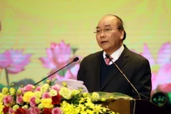 Thủ tướng Chính phủ Nguyễn Xuân Phúc phát biểu. (Ảnh: Hoàng Hùng/TTXVN)