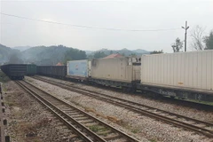 Toa hàng hóa nông sản tại Ga đường sắt quốc tế Đồng Đăng (Lạng Sơn). (Ảnh: Quang Duy/TTXVN)