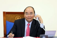 Thủ tướng Chính phủ Nguyễn Xuân Phúc điện đàm với Thủ tướng Séc Andrej Babis. (Ảnh: Thống Nhất/TTXVN)