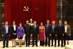 Các đại biểu tại buổi tiếp. (Ảnh: Văn Điệp/TTXVN)